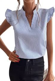 Blusa con diseño de Líneas